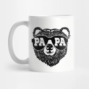 Retro Papa Bear New Dad Father's Day Daddy Birthday Family Mug